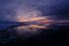 オホーツク海と流氷