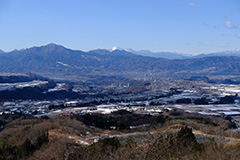 冬の河岸段丘