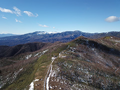 群馬の弁天山の空撮