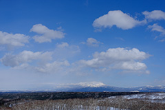 冬の斜里岳