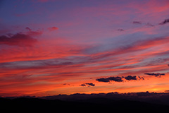 夏の夕景