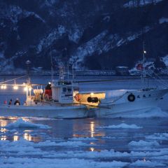 スケソウ漁のフォト作品