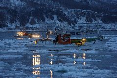 スケソウ漁と流氷