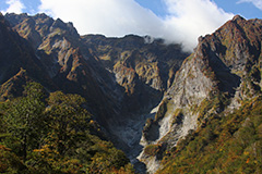 紅葉の一ノ倉沢