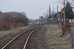 秋の止別駅